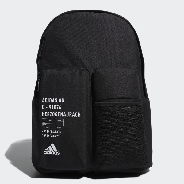 Classic 3D Pockets Backpack - Black 