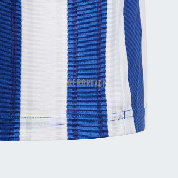 blauw Striped 21 Voetbalshirt