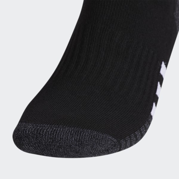 Black Cushioned Quarter Socks 3 Pairs