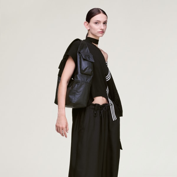 สีดำ กระเป๋า NEWSPAPER Y-3 ขนาดเล็ก