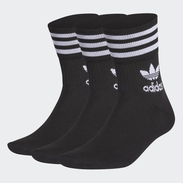 Enjoy Summer Mid Crew Socks Pairs - Black | adidas India