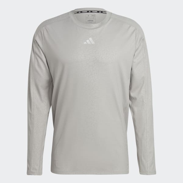 Gra Workout PU Print Long Sleeve trøje