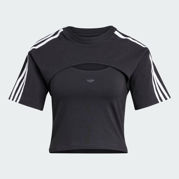 adidas Cutout Cali Tee - Black | adidas Singapore