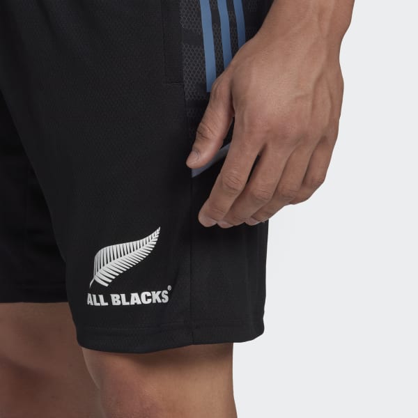 Black All Blacks Rugby Gym Shorts IXR67