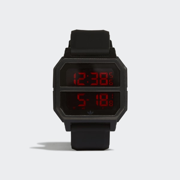 adidas watch digital black