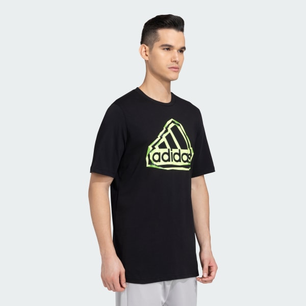 Black FOLD BADGE OF SPORT LOGO TEE