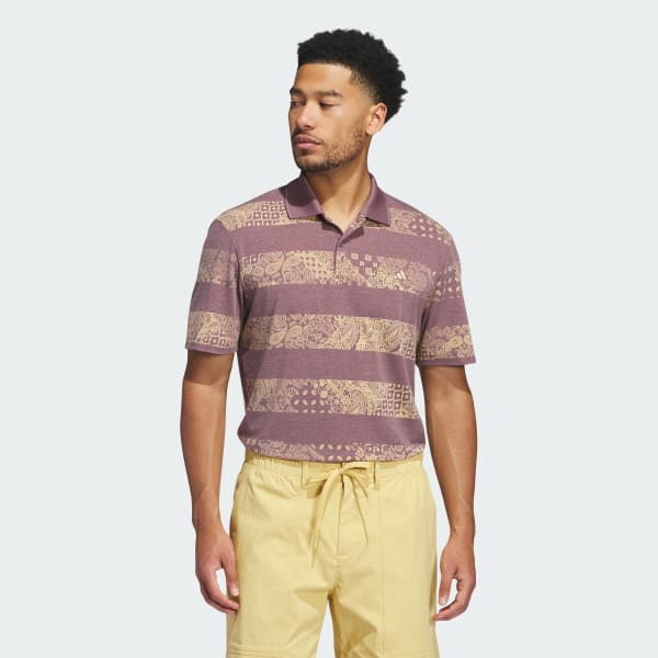 Purple Go-to Printed Polo Shirt