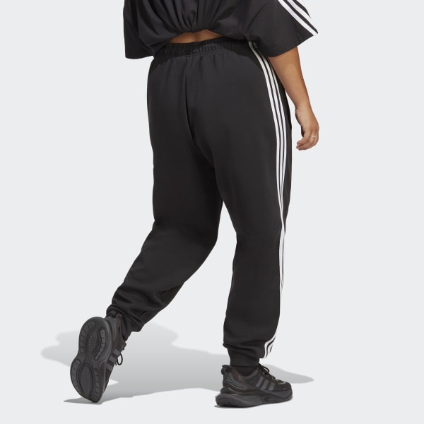 Black Future Icons 3-Stripes Regular Pants (Plus Size)