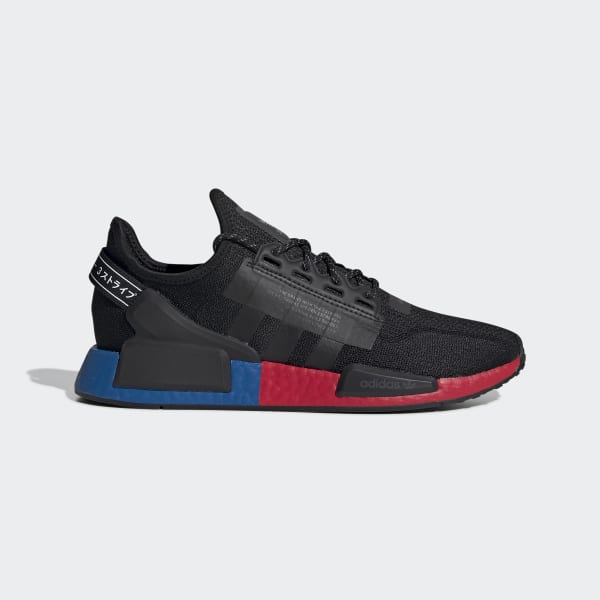 Men's NMD R1 V2 Core Black and Red 