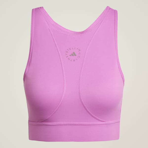 Purple adidas by Stella McCartney TrueStrength Yoga Crop Top