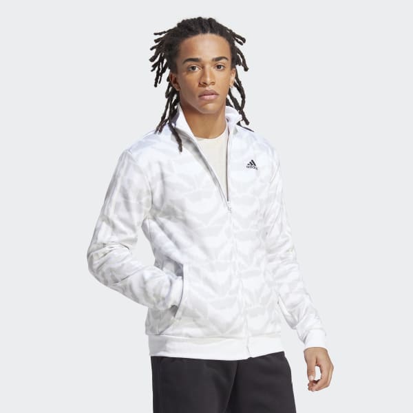 Blanco Chamarra Deportiva Tiro Suit-Up