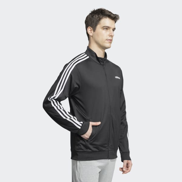 Adidas essentials 3 stripes tricot track top outlet