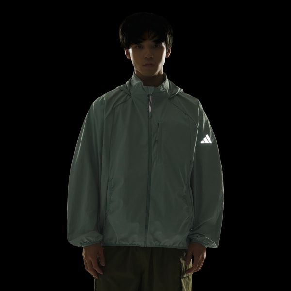 グリーン シティ テック ルーズフィット スイリク パッカブル ジャケット