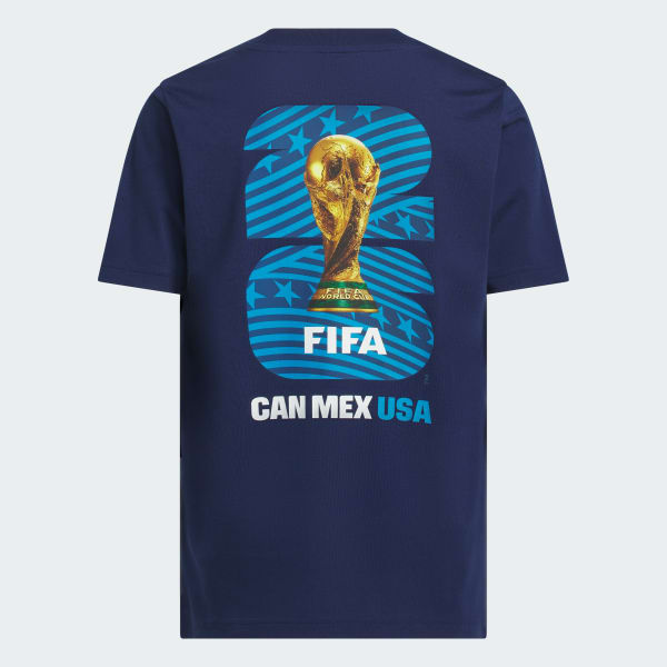 adidas WORLD CUP 26 USA GRAPHIC T-SHIRT JUNIOR - Blue | Free