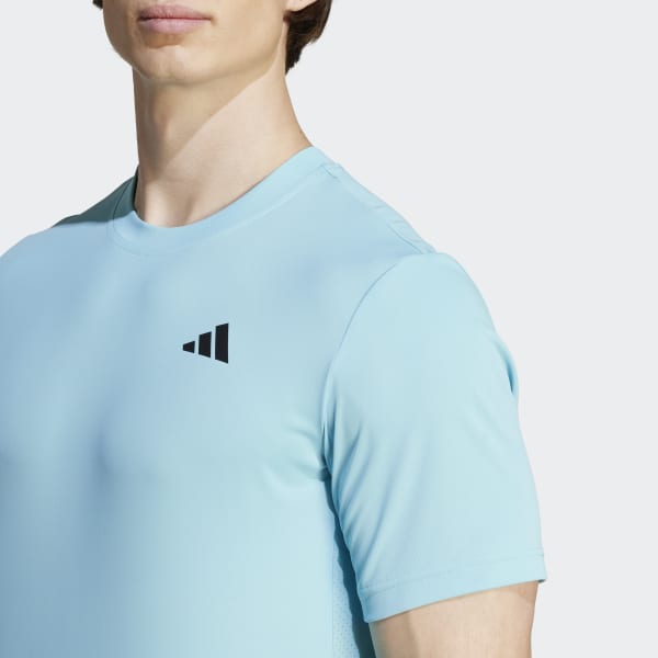 adidas Club 3 Stripes Tennis Tee Blue adidas Thailand