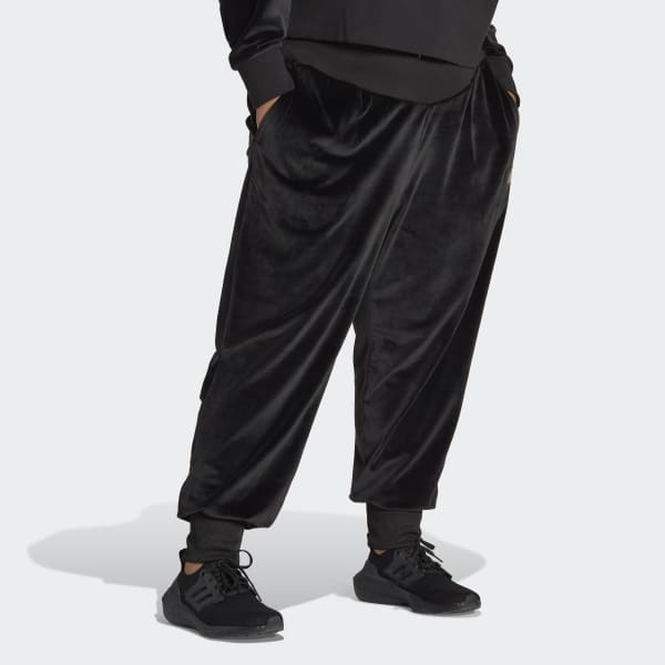 Noir Pantalon sportswear en velours Holidayz Cozy (Grandes tailles) VS801