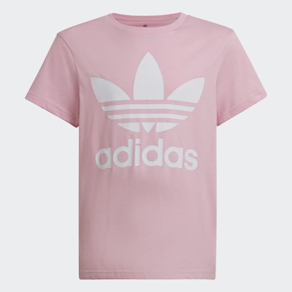 focus to continue Champagne adidas Trefoil T-Shirt - Pink | adidas UK