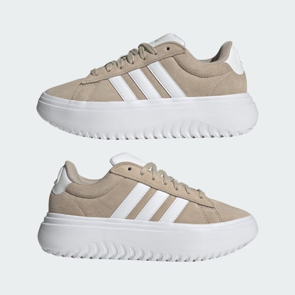 Chaussure compensee Grand Court Beige adidas adidas France