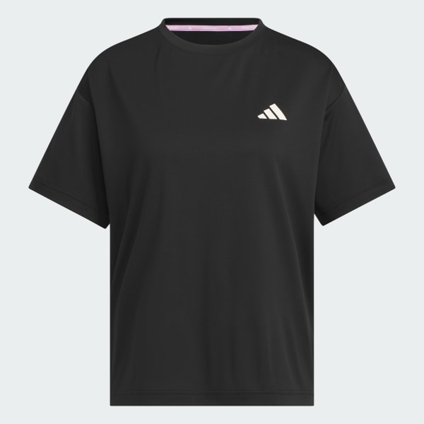 ブラック カラット グラフィック ルーズフィット半袖Tシャツ