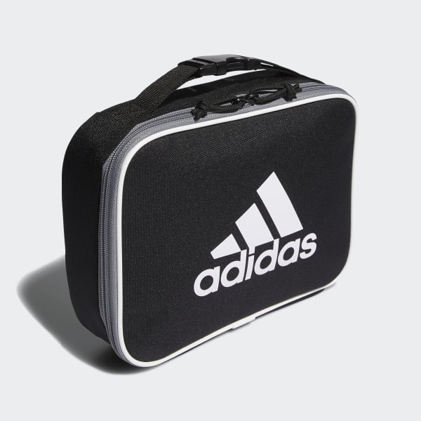 black and white adidas lunch box