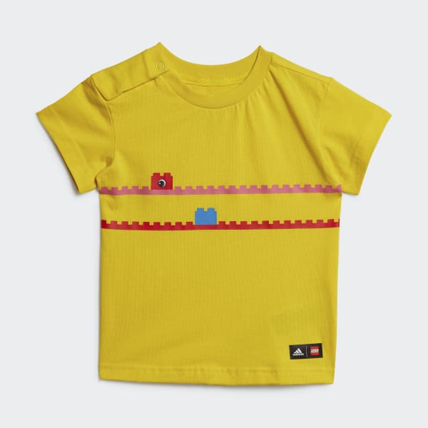 Geel adidas x Classic LEGO® T-shirt en Short Set P1550