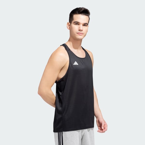 Black Adizero Single Tank