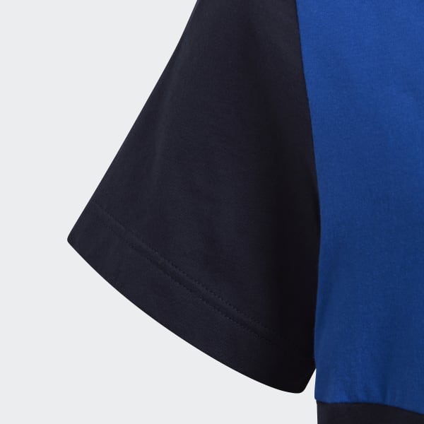 adidas Linear Colorblock T Shirt Blau | adidas Austria adidas Linear Colorblock T Shirt Blau | adidas Austria