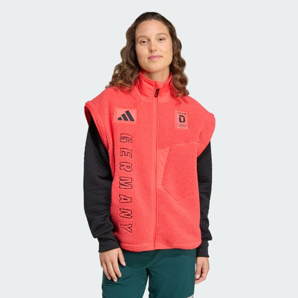 Rot Team D Xploric High Pile Fleecejacke