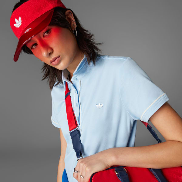Blue Originals Twistknit Trefoil Polo Shirt