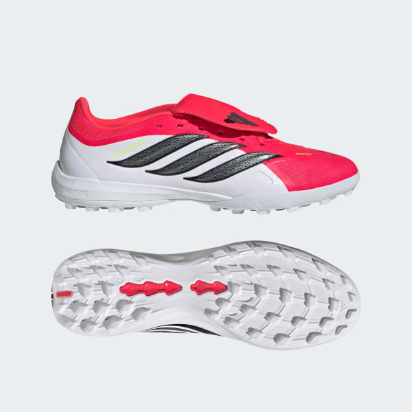 adidas PREDATOR LEAGUE Fold-Over Tongue Turf Soccer Shoes - Red