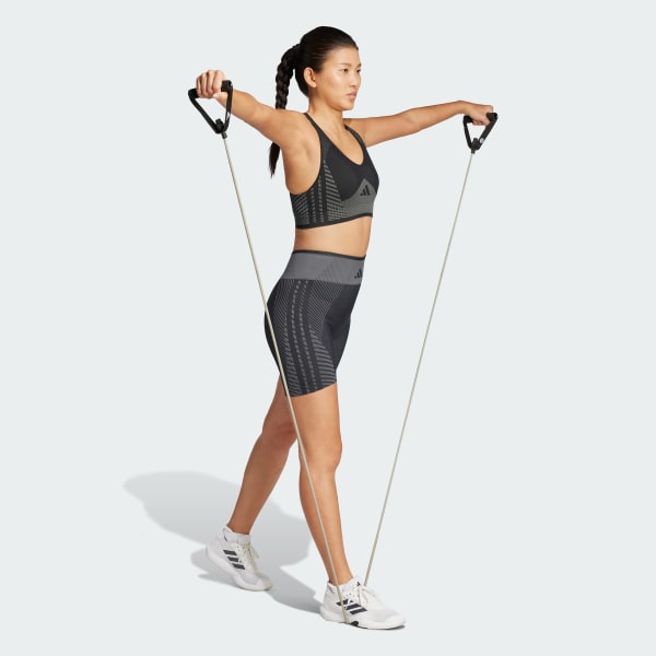 Svart Knitted Training 5" Tights