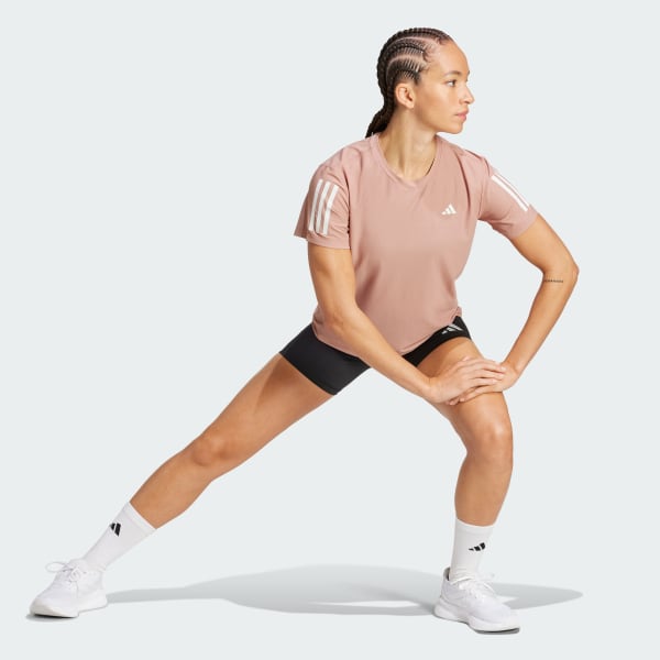 adidas Own The Run Tee - Pink | Free Shipping with adiClub