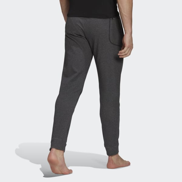 Noir Pantalon d'entraînement de yoga 7/8 molleton AEROREADY V8127