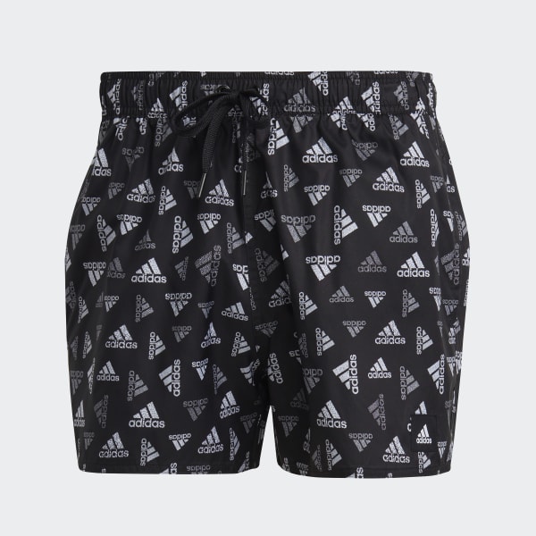 Sort Logo Print CLX Very Short Length badebukser