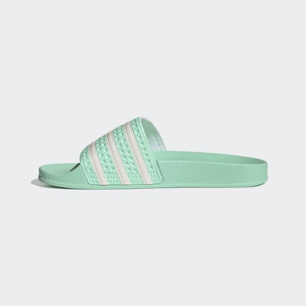 Adidas teal slides sales