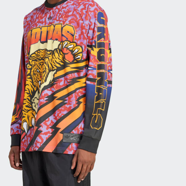 adidas Adilenium Season 3 Long Sleeve Graphic Tee - Red