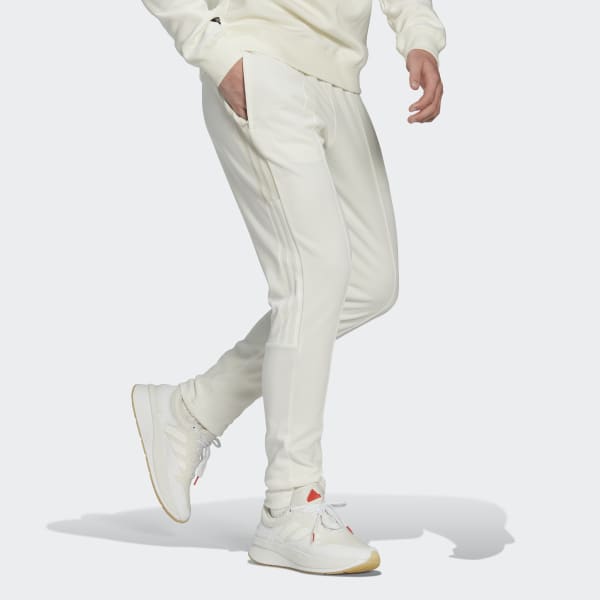 White 3-Stripes Cuffed Joggers M9998