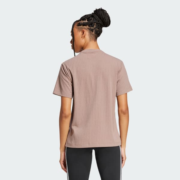 Καφέ Essentials Wide Rib T-Shirt