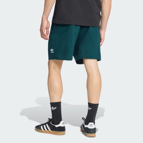 adidas Essentials Trefoil Waffle Shorts - Black | adidas