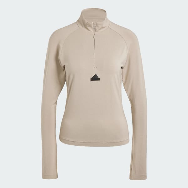 Green City Escape Quarter-Zip Long Sleeve Tee