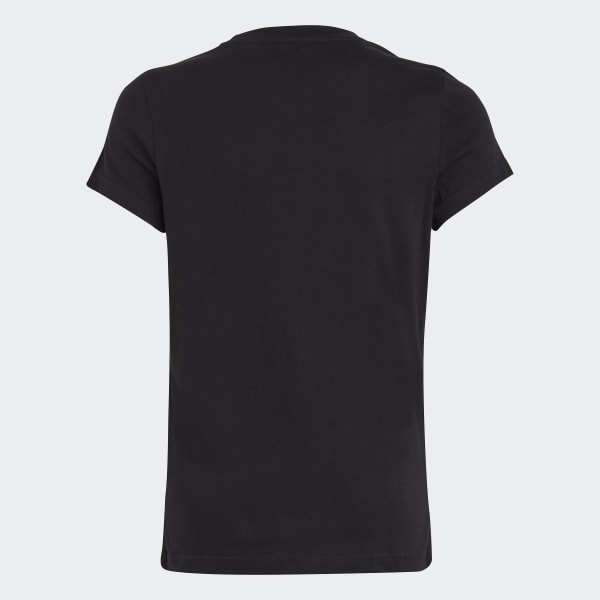 Negro Camiseta Essentials Logo Grande Algodón