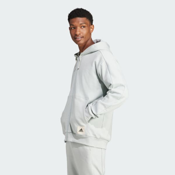 Grey Lounge French Terry Full-Zip Sweatshirt