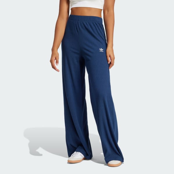 Azul Pantalón Essentials Wide Rib