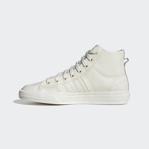 Nizza Hi RF Off White Leather Shoes | adidas UK