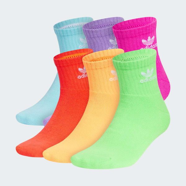 Adidas trefoil hotsell quarter socks