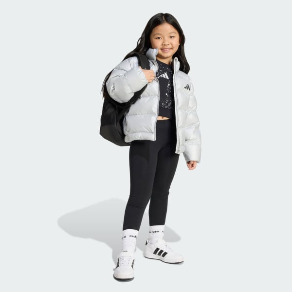 Zilver Glam Jack met Synthetisch Dons Kids