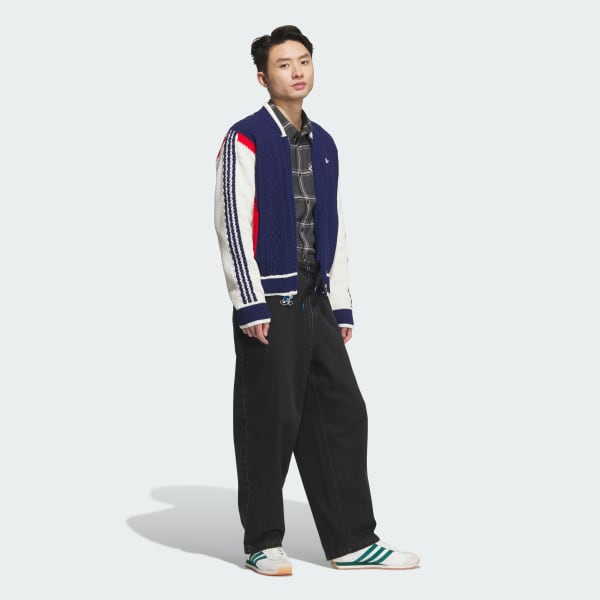 Blue 레트로 리믹스 가디건(젠더 뉴트럴)