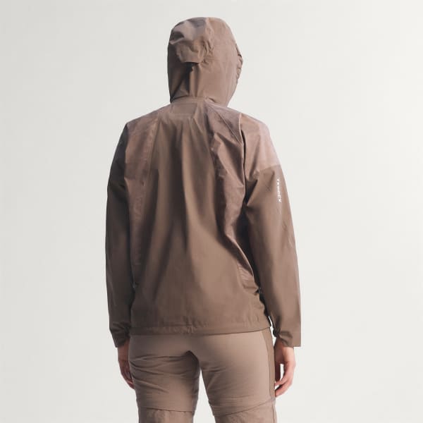 Marron Casaca Híbrida de 2,5 Capas PRIMEKNIT CLIMAPROOF Terrex Xperior