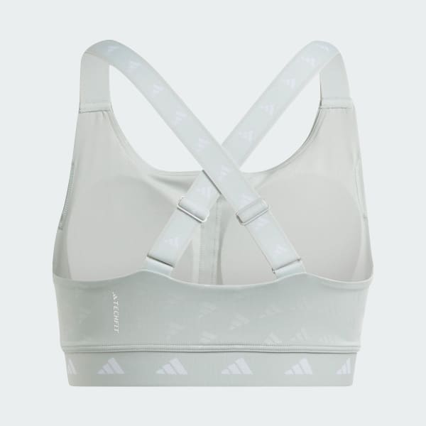 Gris Top deportivo PowerImpact Luxe Training Soporte Medio