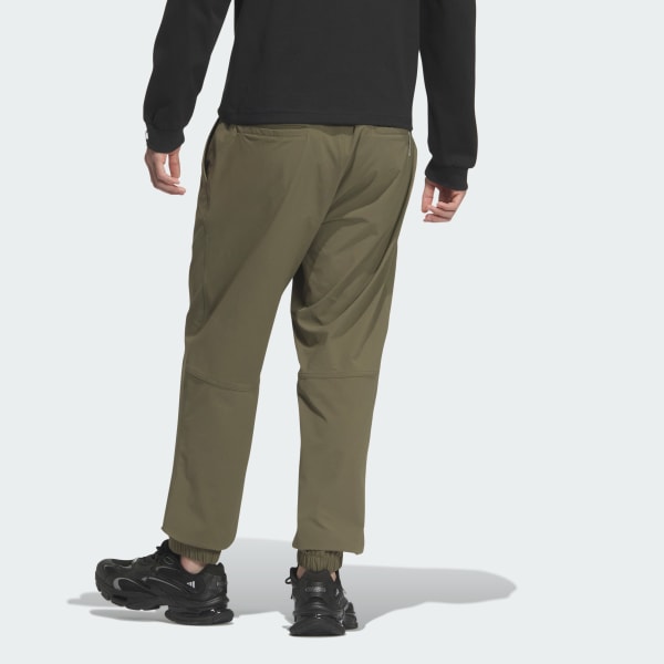 グリーン エッセンシャルプラス レギュラーフィット ストレッチ ウーブン フルレングス ジョガー パンツ